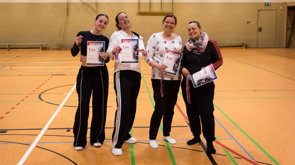 Die Siegerinnen des Damen-Doppel C