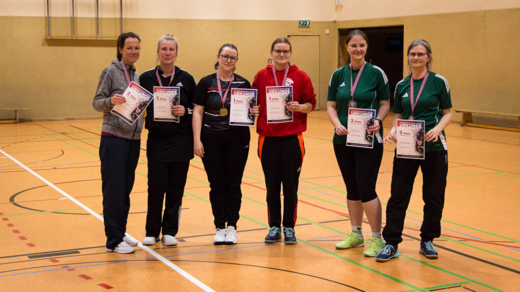 Die Siegerinnen des Damen-Doppel B