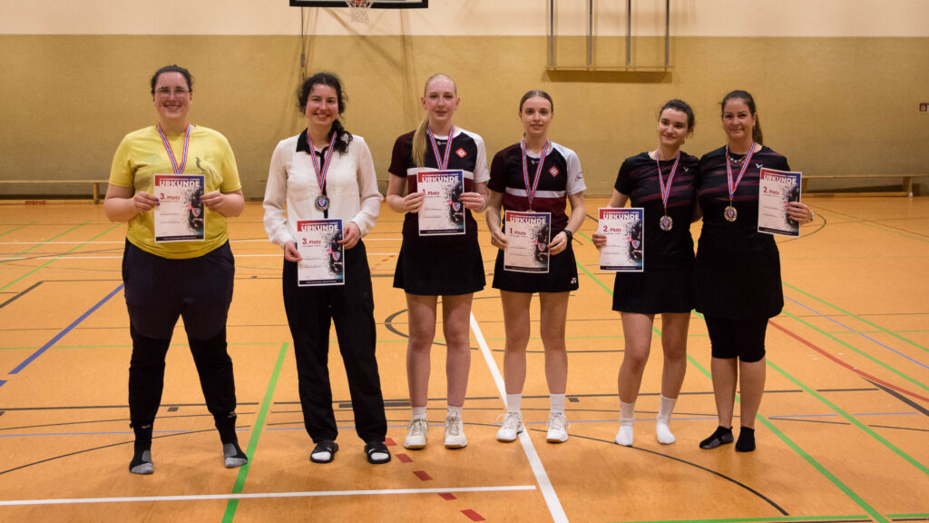 Die Siegerinnen des Damen-Doppel A