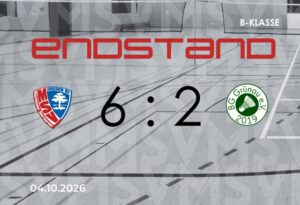 Endstand 6 : 2 für den MSV Zossen